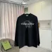 Dior Crewneck Sweatshirt Christian Dior Front Logo Print, Black, White #B68581