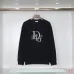 D-ior Embroidered Logo Round Neck Sweatshirt Black/White #A53792