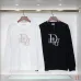 D-ior Embroidered Logo Round Neck Sweatshirt Black/White #A53792