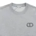 D-ior Grey Crew Neck Sweatshirt With Iconic CD Logo For Timeless Luxury Style Grey/Black #A54275