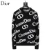 Dior Men All Over Christian Dior Logo Crewneck Sweater White, Black #B69142