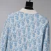 Dior Men All Over Logo Jacquard Polo Knit Sweater Light Blue, Black #B69139