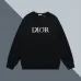 D-ior White/Black Sweatshirt With Floral - Embroidered Logo For Elegant Casual Fashion #A54276