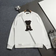 Fendi Men Puppy Embroidered Crew Neck Sweatshirt | Black & White #B67969 Fendi Men Puppy Embroidered Crew Neck Sweatshirt | Black & White #B67969