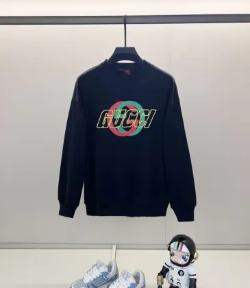Gucci Black Sweatshirt With Vibrant Colorful Interlocking G Logo And Brand Lettering #A54419