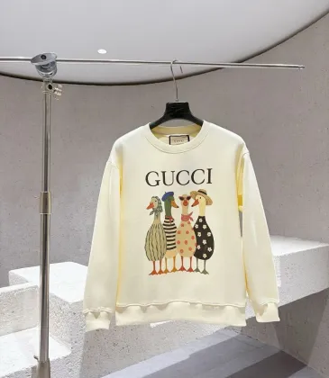 Gucci Cartoon Duck Family Crewneck Sweatshirt, Cream #B67873