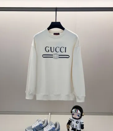 Gucci Cream Sweatshirt With Classic Brand Logo And Interlocking G Design #A54418