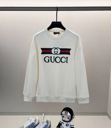 Gucci White Sweatshirt With Iconic Double G Logo And Web Stripe Design #A54420