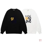 Loewe Flocked Embossed Logo French Terry Crewneck Sweatshirt #B67455 Loewe Flocked Embossed Logo French Terry Crewneck Sweatshirt #B67455