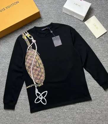 LV Hot Air Balloon Print Long Sleeve Tee, Black White #B67885