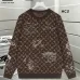 Louis Vuitton 2026FW Monogram Graffiti Wool Blend Crewneck Sweater, Brown #B68818