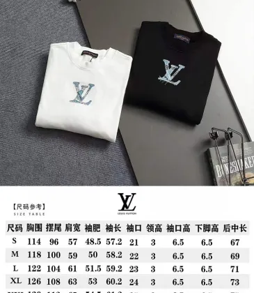 Louis Vuitton Classic Logo Denim Patchwork Embroidered Crewneck Sweatshirt #B67436