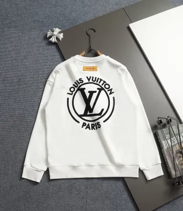Louis Vuitton Classic Logo Embroidered French Terry Crewneck Sweatshirt #B67434
