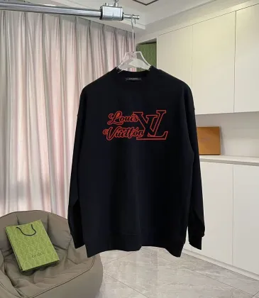 Louis Vuitton Crewneck Sweatshirt Red Script Logo, Black, White #B68574 Louis Vuitton Crewneck Sweatshirt Red Script Logo, Black, White #B68574