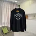 Louis Vuitton Crewneck Sweatshirt Script Logo Front &amp; Back, Black, White #B68575