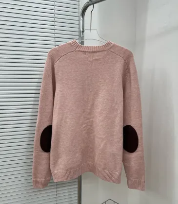 Brand L Elbow Patch Crewneck Knit Sweater, Multi Colors #B69197 Brand L Elbow Patch Crewneck Knit Sweater, Multi Colors #B69197