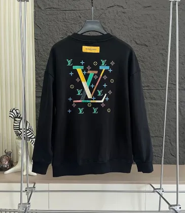 Louis Vuitton LV Logo Crewneck Sweatshirt, White, Black #B68042