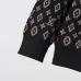 Louis Vuitton Men Monogram Jacquard Polo Knit Sweater Brown, Black #B69140