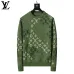 Louis Vuitton Men Monogram Jacquard Polo Knit Sweater Brown, Black #B69141