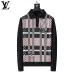Louis Vuitton Men Plaid Jacquard Polo Knit Sweater White, Black #B69131