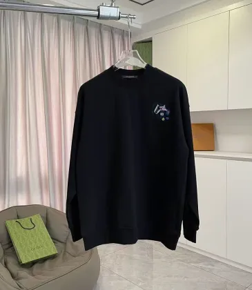 Louis Vuitton Mini Logo Crew‑Neck Sweatshirt, White, Black #B68055