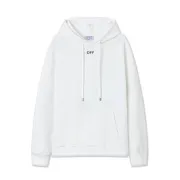 Off White Minimalist White Hoodie With Signature OFF Logo And Classic Design Black/White #A54328 Off White Minimalist White Hoodie With Signature OFF Logo And Classic Design Black/White #A54328