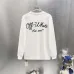 Off-White Long Sleeve Tee Est.2013 Script Logo, Black, White, Pink #B68570
