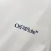 Off-White Long Sleeve Tee Frayed Arrow Back Graphic, Black, White #B68571