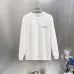 Off-White Long Sleeve Tee Frayed Arrow Back Graphic, Black, White #B68571