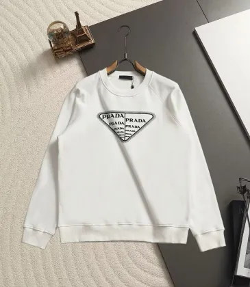 Prada Triangle Label Letter Print Crew Neck Sweatshirt Unisex Long Sleeve Pullover #B67236 Prada Triangle Label Letter Print Crew Neck Sweatshirt Unisex Long Sleeve Pullover #B67236