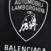 Balenciaga T-shirts for Men Lamborghini Black/White #A46906