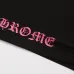 Chrome Hearts Long Sleeve Tee Pink Gothic Script Print Black #B68608