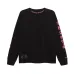 Chrome Hearts Long Sleeve Tee Pink Gothic Script Print Black #B68608