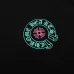 Chrome Hearts Long Sleeve Tee STAFF Print Horseshoe Cross Logo Black #B68605