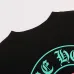 Chrome Hearts Long Sleeve Tee STAFF Print Horseshoe Cross Logo Black #B68605