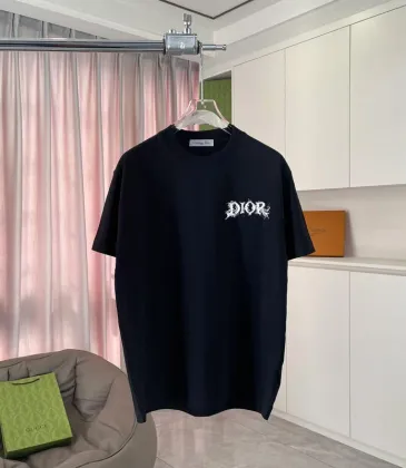D-ior T-shirts for men Black/White/Blue #A50274