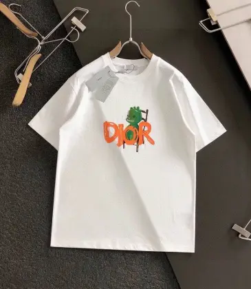 D-ior T-shirts for men Orange logo #A46996