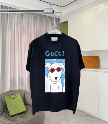 Gucci T Shirt Featuring Cartoon Dog in Red Sunglasses Graphic for Trendy Casual Outfits #A54261 Gucci T Shirt Featuring Cartoon Dog in Red Sunglasses Graphic for Trendy Casual Outfits #A54261