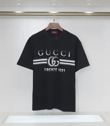 Gucci FIRENZE 1921 Logo Print Crew Neck Casual Short‑Sleeve T‑Shirt #B67394