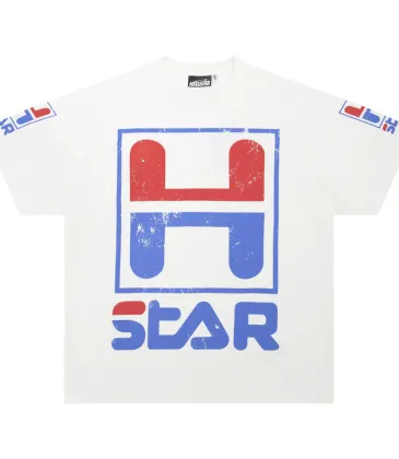 HELLSTAR White T - Shirt With Retro H - Star Graphic And Distressed Print Design #A54397 HELLSTAR White T - Shirt With Retro H - Star Graphic And Distressed Print Design #A54397