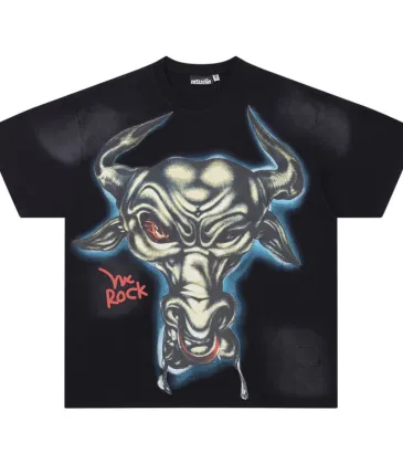 Hellstar Black T-shirts Fierce Bull Skull Graphic Edgy Rock Vibe #A54230 Hellstar Black T-shirts Fierce Bull Skull Graphic Edgy Rock Vibe #A54230
