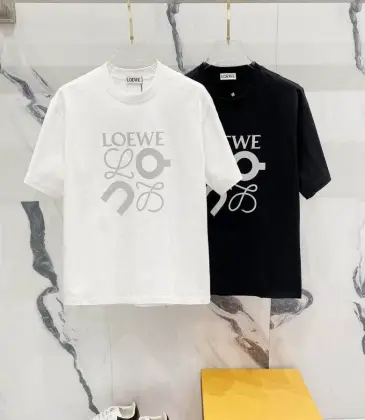 LOEWE T-shirts for MEN Black/White #A47249 LOEWE T-shirts for MEN Black/White #A47249