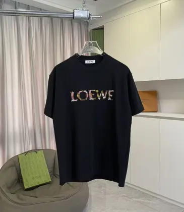 LOEWE T-shirts for MEN Black/White #A54525