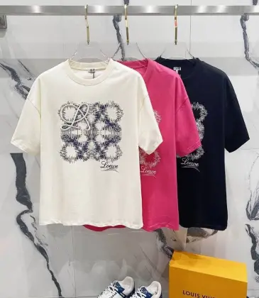 LOEWE T-shirts for MEN Black/White/Red #A47239 LOEWE T-shirts for MEN Black/White/Red #A47239