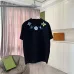 Eye catching Louis Vuitton T Shirt With Colorful Brand Motifs For Fashion Fans Black/White/Purple/Light Blue #A54350