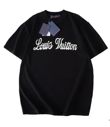 Louis Vuitton Chest Logo Jacquard Knit Short Sleeve Tee, Black #B68857