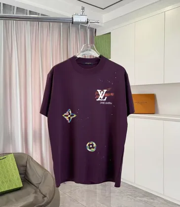 Louis Vuitton T-Shirts for AAAA Louis Vuitton T-Shirts Black/Purple/Grey/Green #A54170 Louis Vuitton T-Shirts for AAAA Louis Vuitton T-Shirts Black/Purple/Grey/Green #A54170