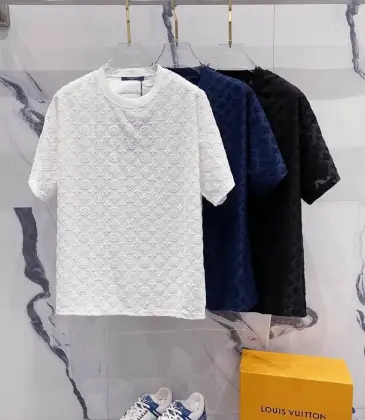 Louis Vuitton T-Shirts for AAAA Louis Vuitton T-Shirts Black/White/Blue #A46758 Louis Vuitton T-Shirts for AAAA Louis Vuitton T-Shirts Black/White/Blue #A46758