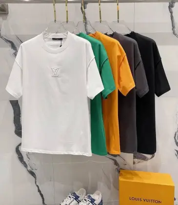 Louis Vuitton T-Shirts for AAAA Louis Vuitton T-Shirts Black/White/Yellow/Green/Grey #A46727 Louis Vuitton T-Shirts for AAAA Louis Vuitton T-Shirts Black/White/Yellow/Green/Grey #A46727
