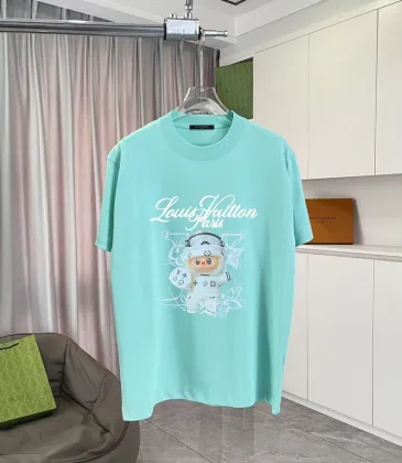 Louis Vuitton T-Shirts for AAAA Louis Vuitton T-Shirts Cartoon Printed Black/Purple/Grey/Green #A54172 Louis Vuitton T-Shirts for AAAA Louis Vuitton T-Shirts Cartoon Printed Black/Purple/Grey/Green #A54172